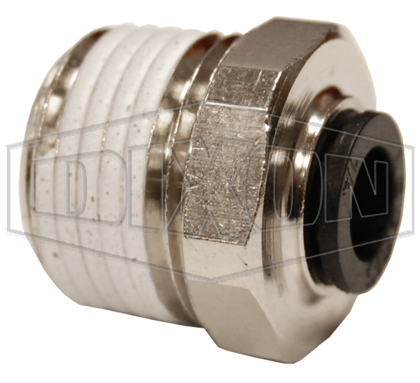 Legris Nylon/Nickel-Plated Brass Push-In Male Connector